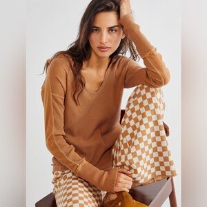 Free People - Waffle Knit Hoodie